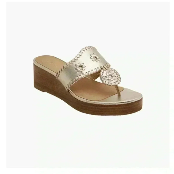 Jack Rogers Stacked Mid Wedge - Picture 1 of 9